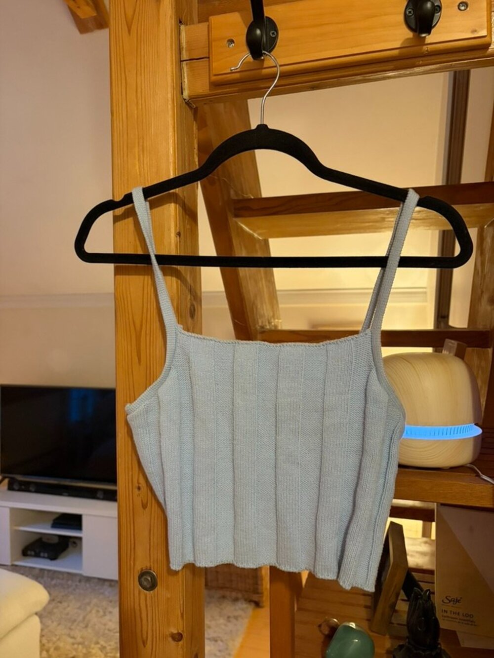Blue Crop Tank